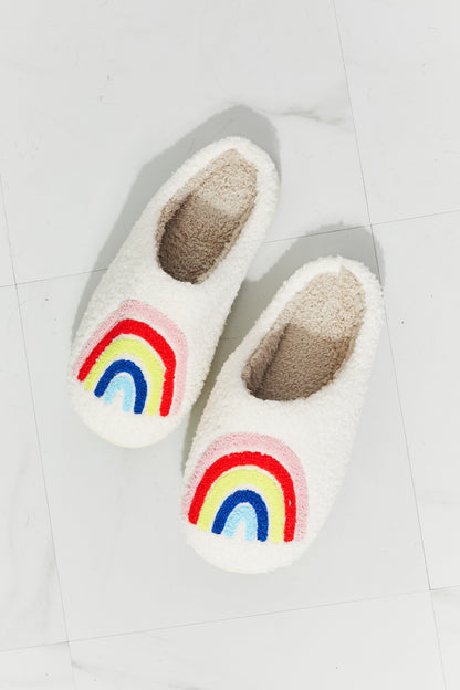 MMShoes Rainbow Plush Slipper-Teresa&#39;s Fashionista LLC