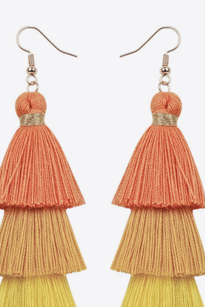 Layered Tassel Earrings-Teresa&#39;s Fashionista LLC