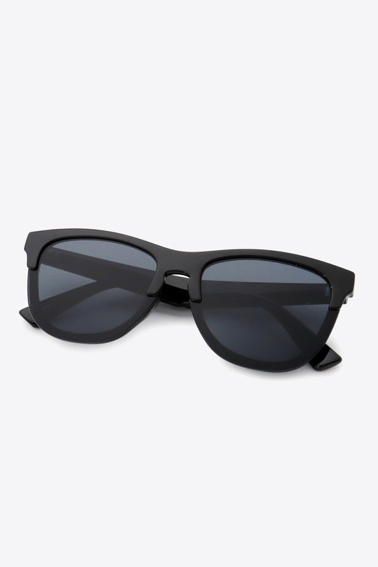 UV400 Browline Wayfarer Sunglasses-Teresa&#39;s Fashionista LLC