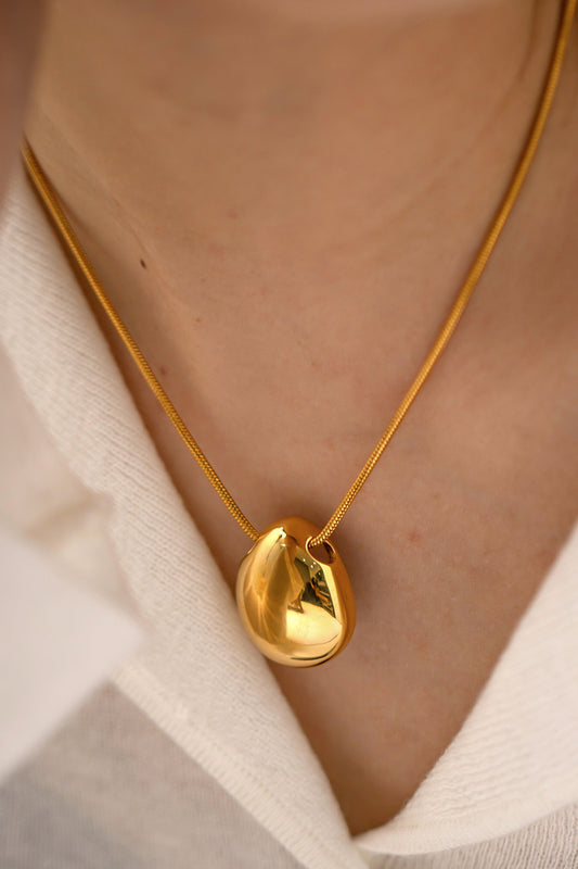 18K Gold-Plated Stainless Steel Lobster Clasp Necklace-Teresa&#39;s Fashionista LLC