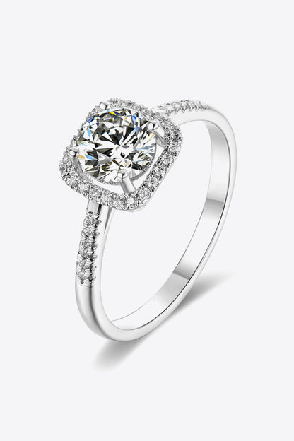 1 Carat Moissanite Zircon Ring-Teresa&#39;s Fashionista LLC