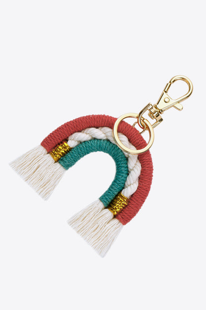 Random 4-Pack Rainbow Tassel Key Chain-Teresa&#39;s Fashionista LLC