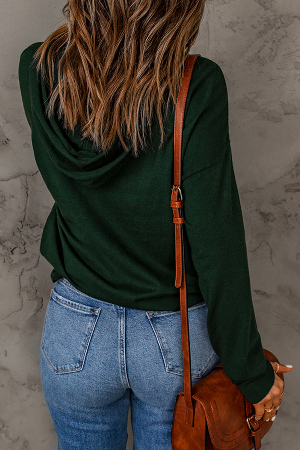 Dropped Shoulder Drawstring Hooded Knit Top-Teresa&#39;s Fashionista LLC