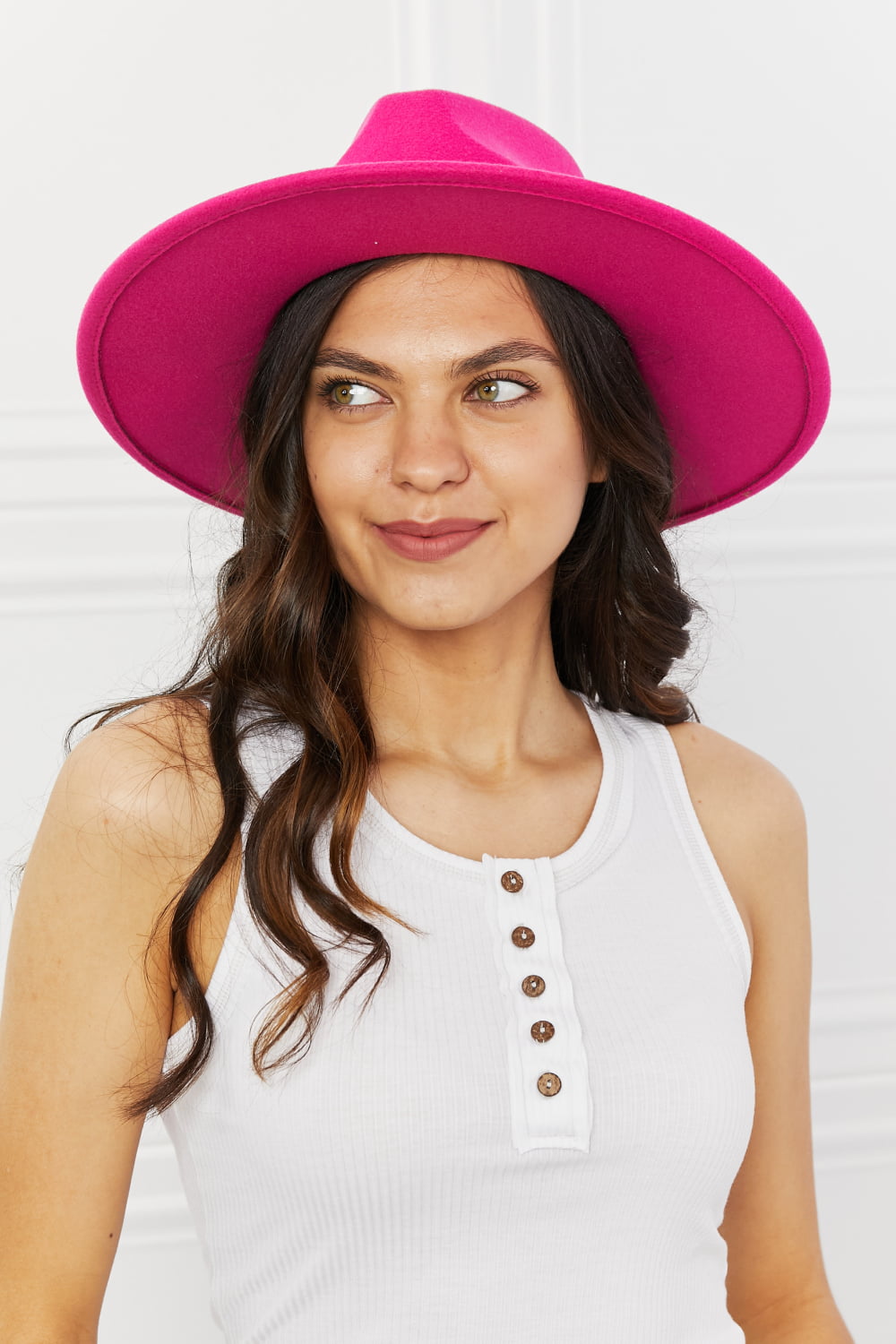 Fame Keep Your Promise Fedora Hat in Pink-Teresa&#39;s Fashionista LLC