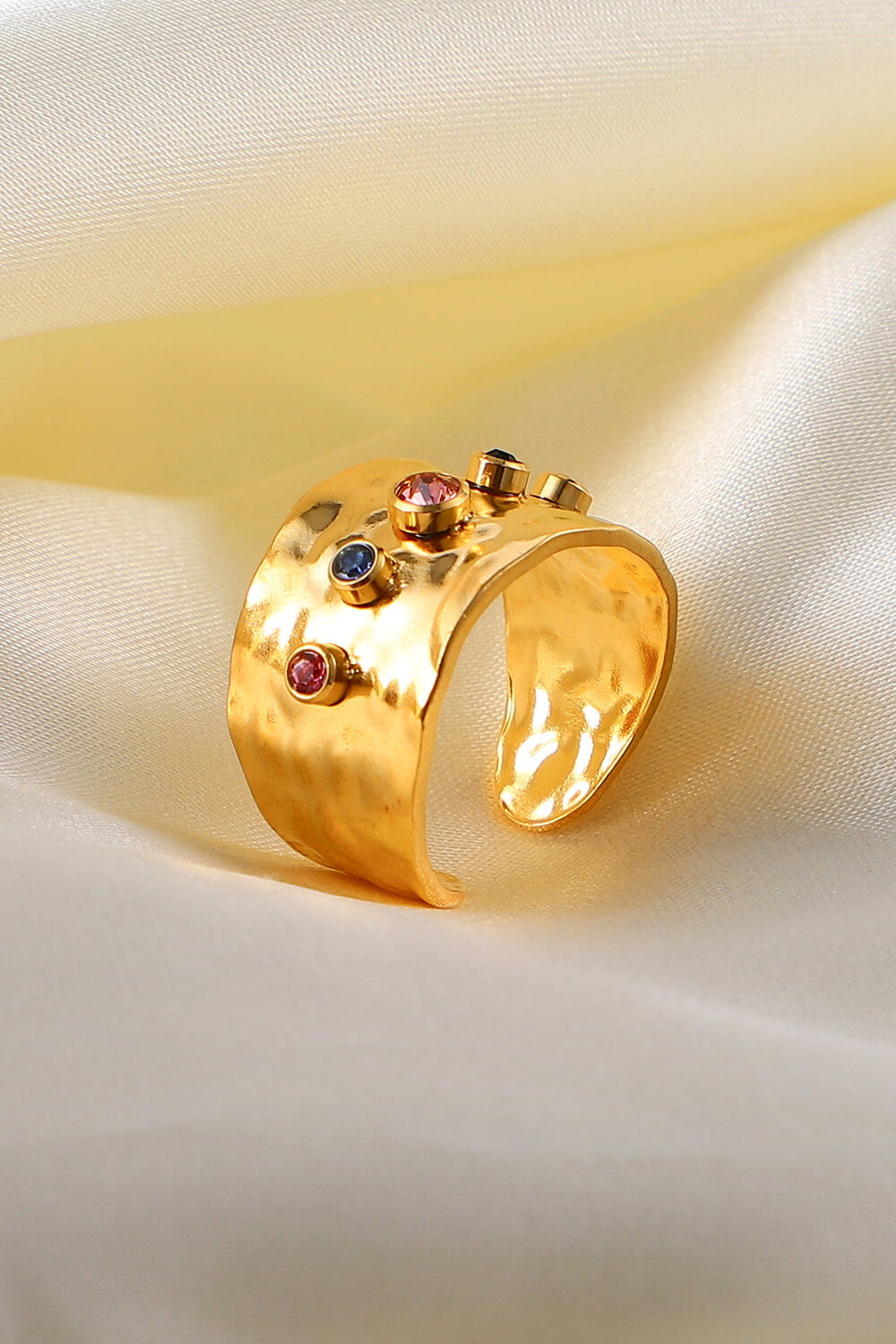 18K Gold-Plated Zircon Ring-Teresa&#39;s Fashionista LLC