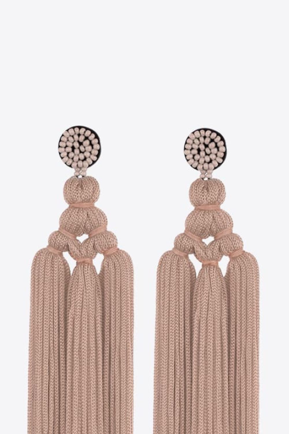 Beaded Tassel Earrings-Teresa&#39;s Fashionista LLC