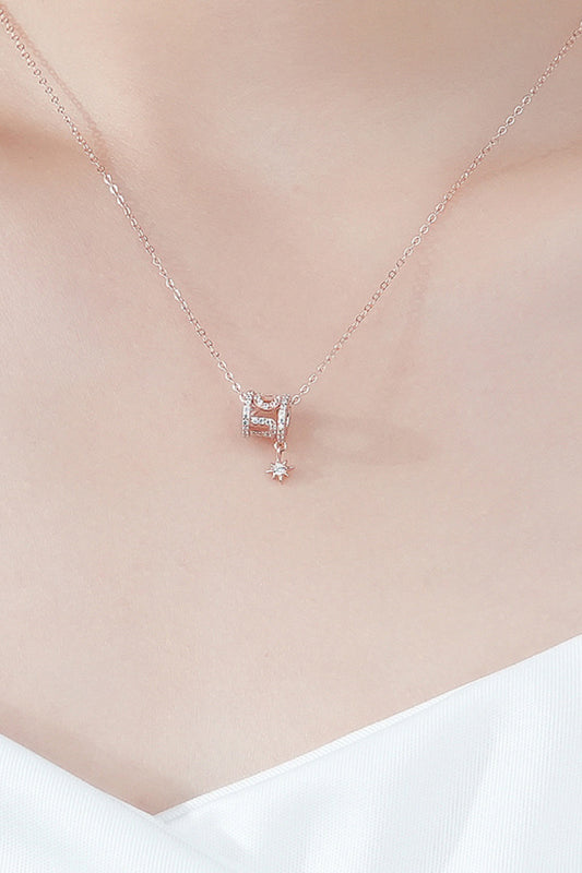 Rely On Fate Cubic Zirconia Pendant Necklace-Teresa&#39;s Fashionista LLC