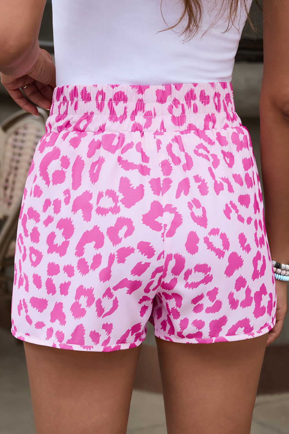 Leopard Elastic Waist Shorts-Teresa&#39;s Fashionista LLC