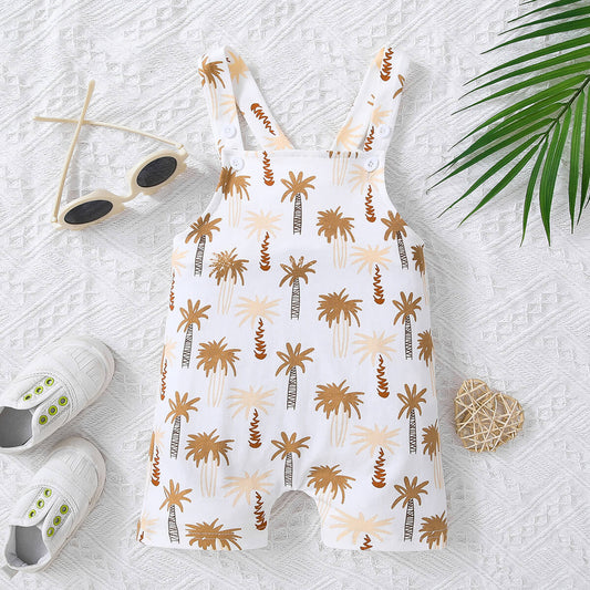 Kids Botanical Print Overalls-Teresa&#39;s Fashionista LLC