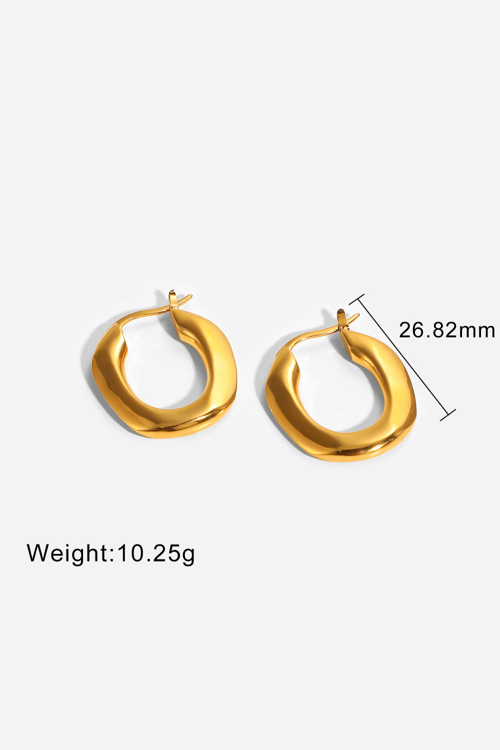 Oval Hoop Earrings-Teresa&#39;s Fashionista LLC