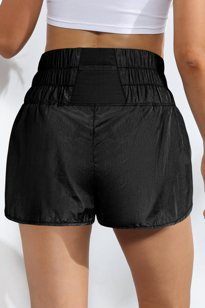 Breathable Smocked Sports Shorts-Teresa&#39;s Fashionista LLC