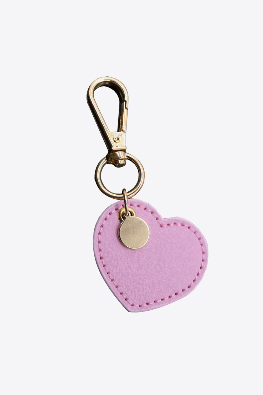 Assorted 4-Pack Heart Shape PU Leather Keychain-Teresa&#39;s Fashionista LLC