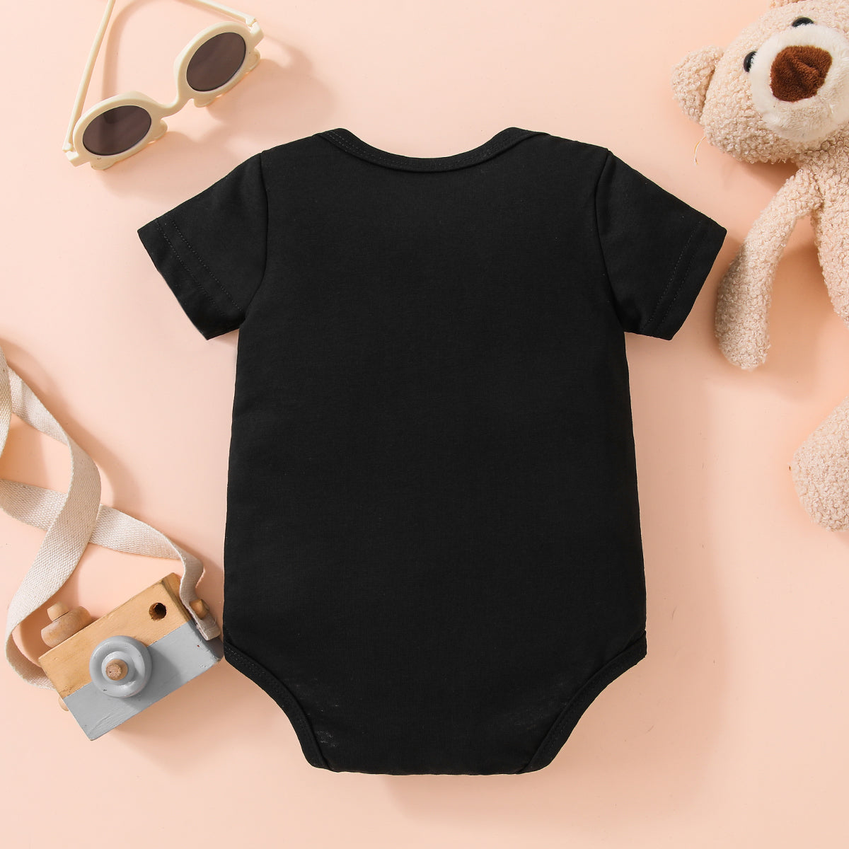 Baby Bear Graphic Short Sleeve Bodysuit-Teresa&#39;s Fashionista LLC