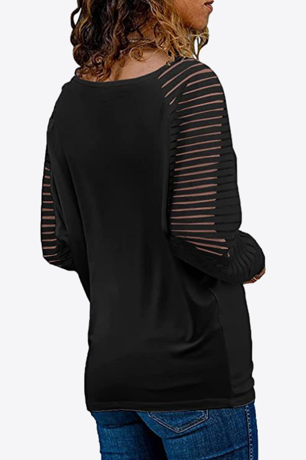 V-Neck Long Raglan Sleeve Top-Teresa&#39;s Fashionista LLC