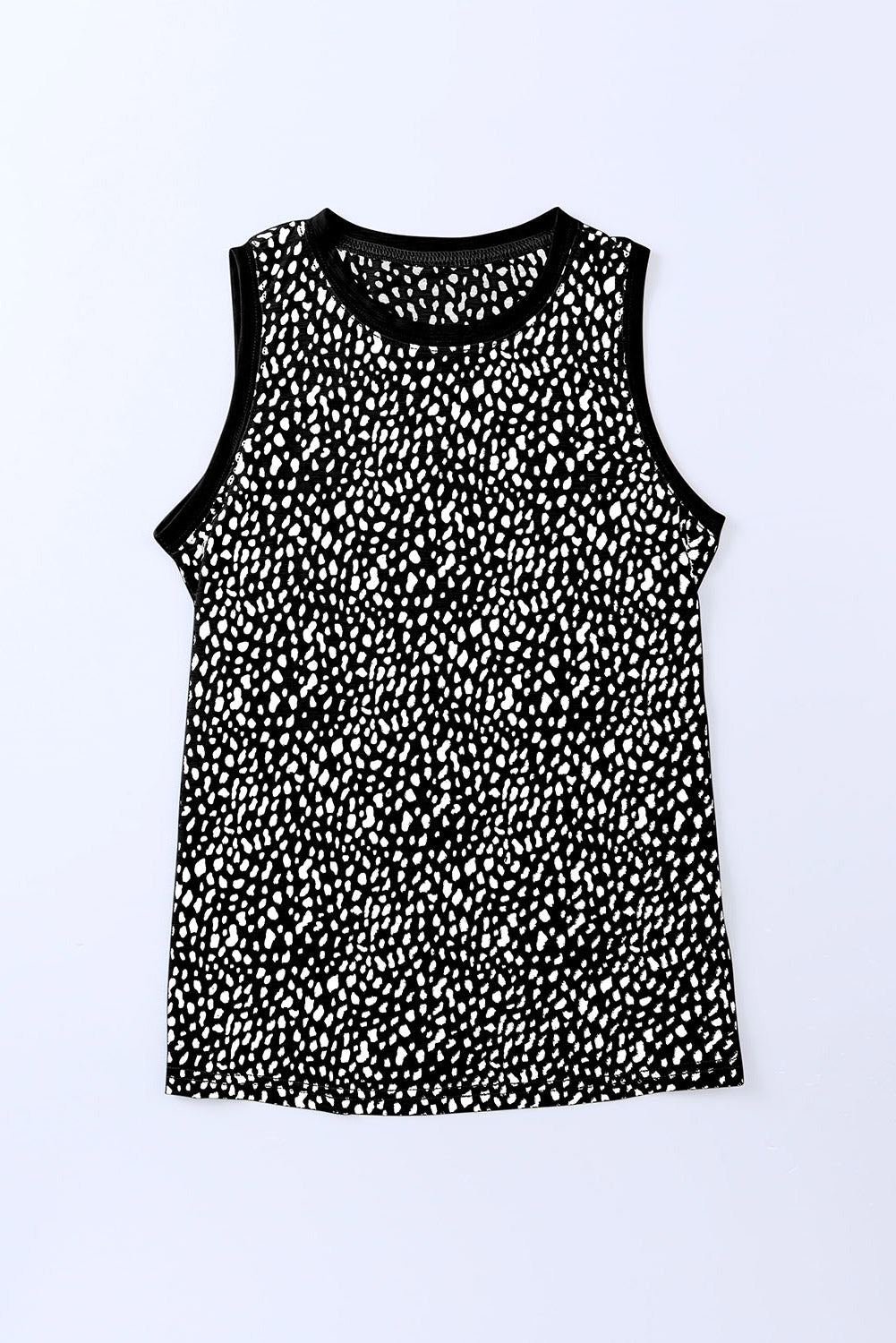 Printed Round Neck Tank-Teresa&#39;s Fashionista LLC