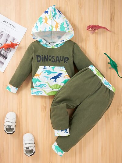 DINOSAUR Hoodie and Pants Set-Teresa&#39;s Fashionista LLC