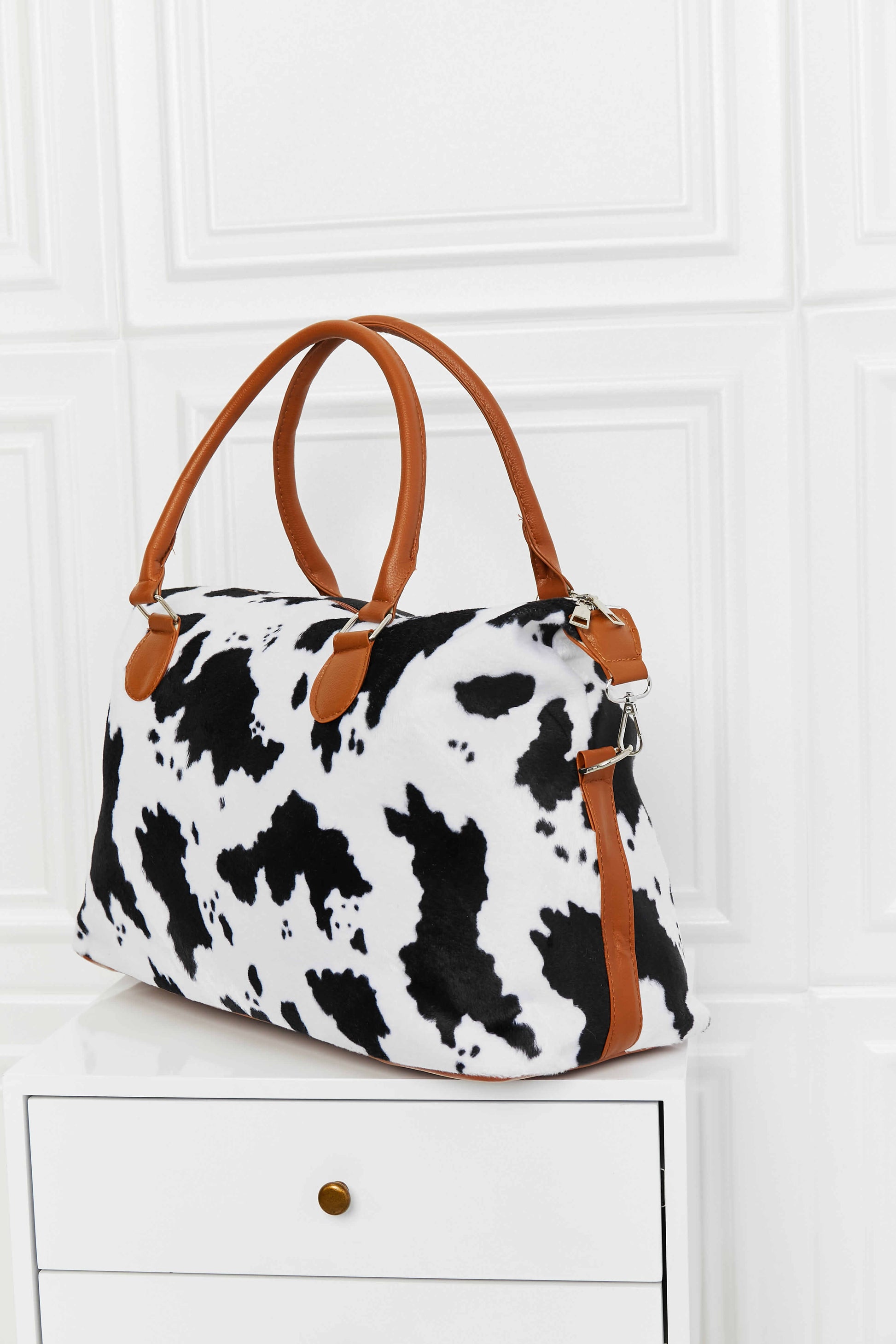 Animal Print Brushed Weekender Bag-Teresa&#39;s Fashionista LLC