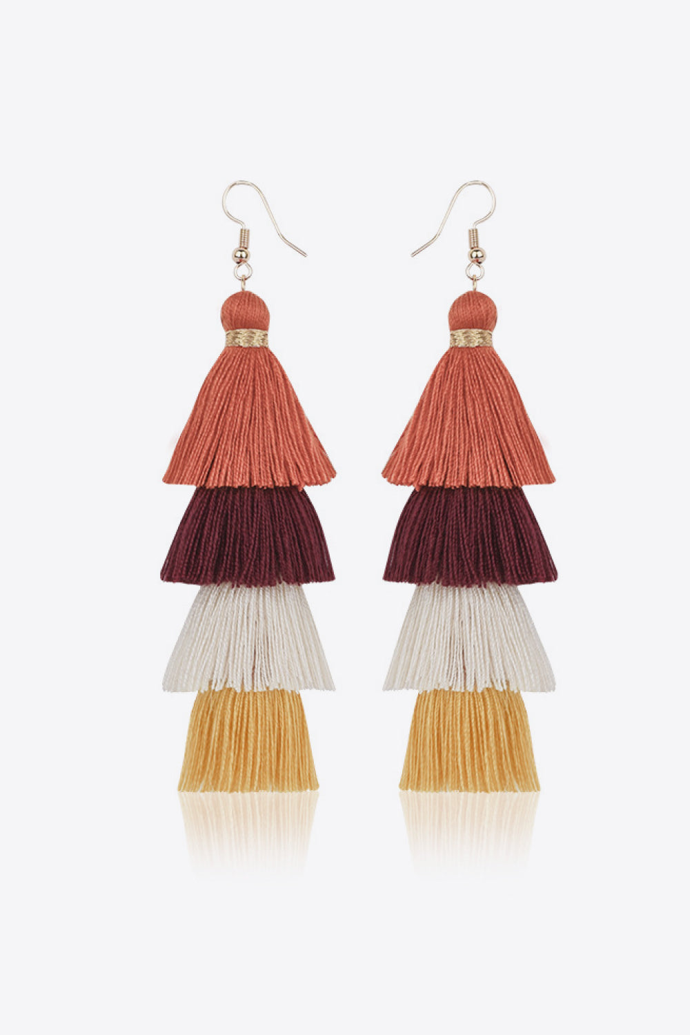 Layered Tassel Earrings-Teresa&#39;s Fashionista LLC