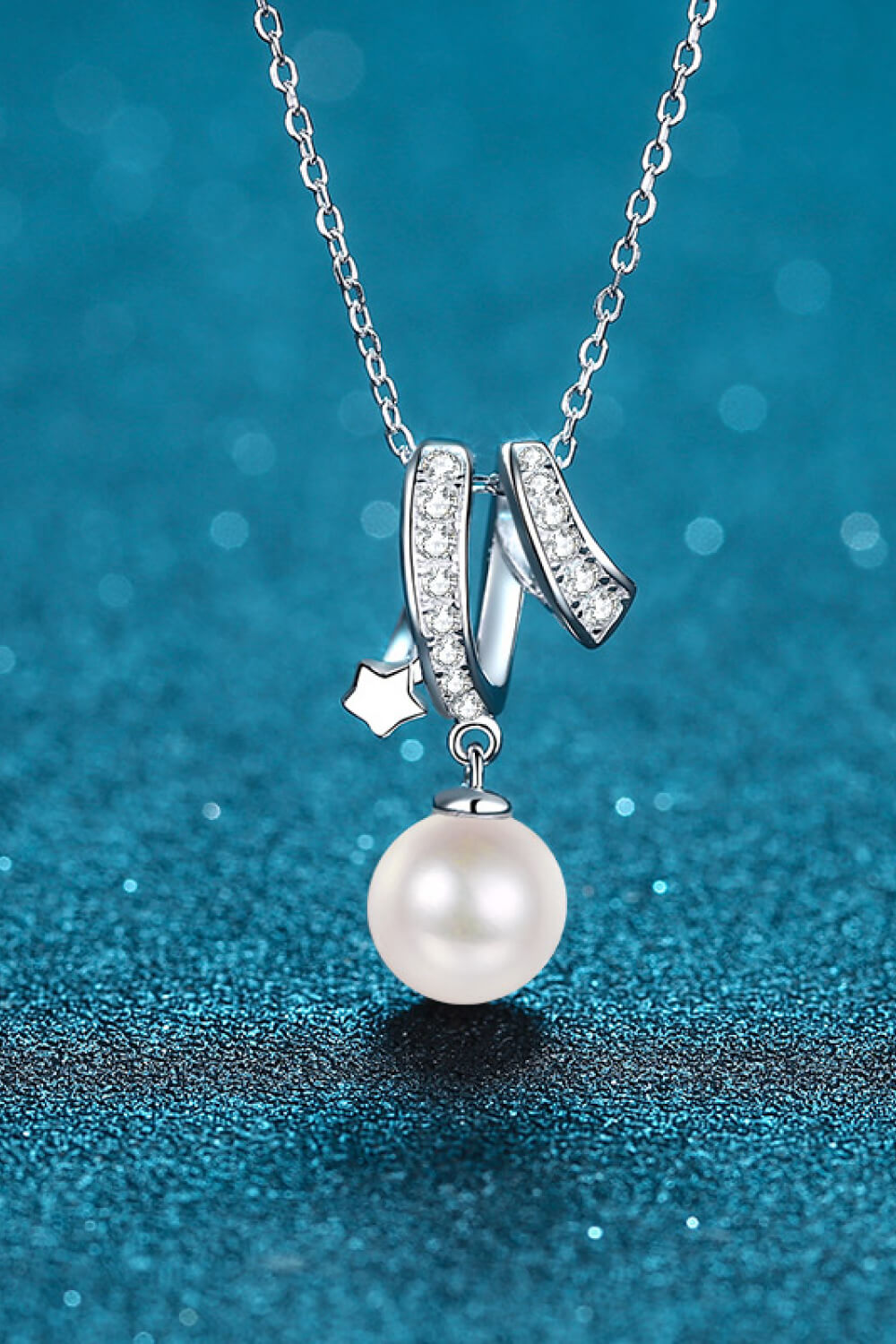 Give You A Chance Pearl Pendant Chain Necklace-Teresa&#39;s Fashionista LLC