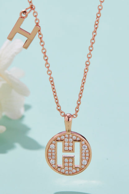 Moissanite A to J Pendant Necklace-Teresa&#39;s Fashionista LLC