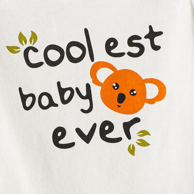 COOLEST BABY EVER Long Sleeve Bodysuit and Pants Set-Teresa&#39;s Fashionista LLC