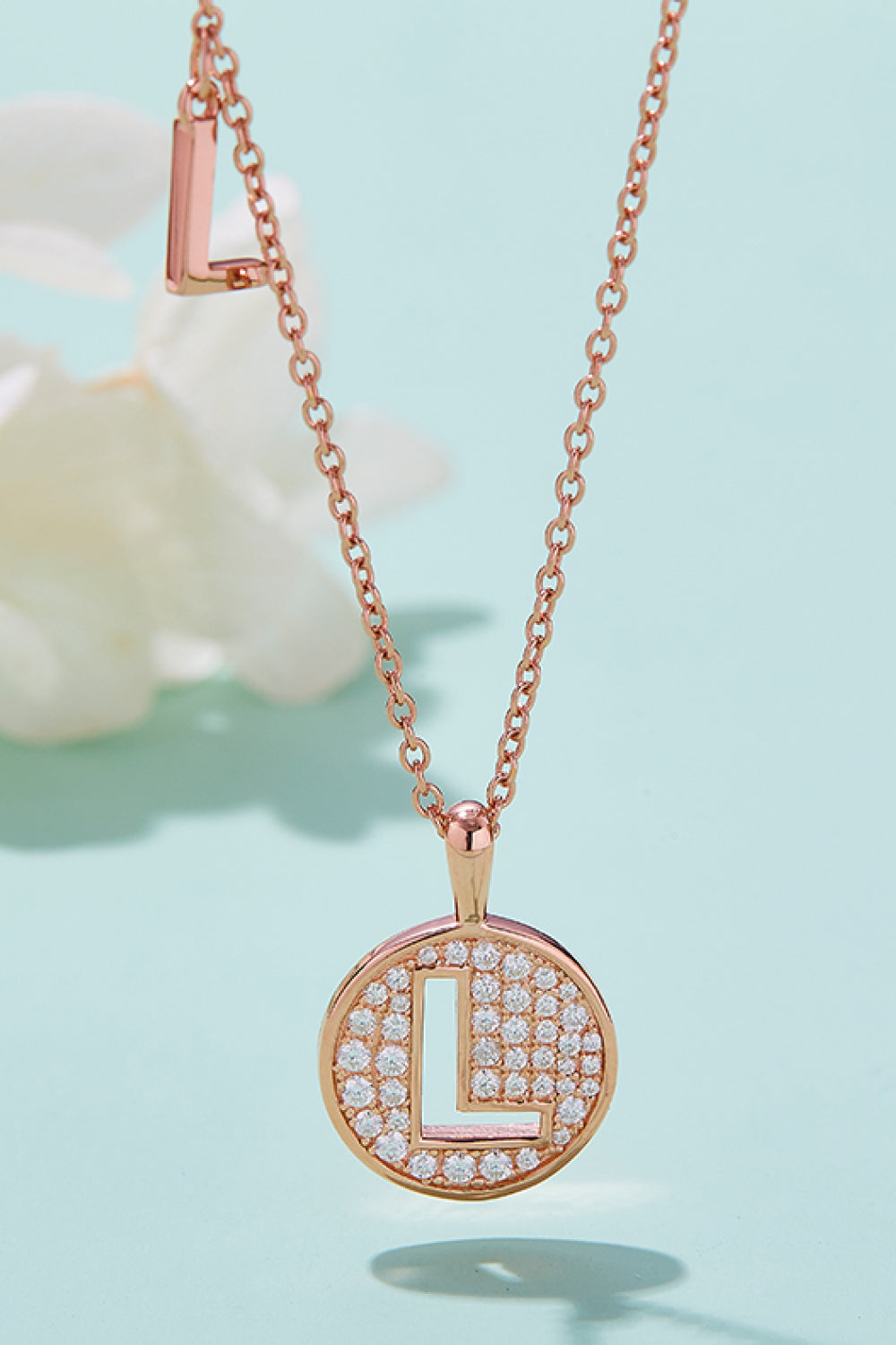 Moissanite K to T Pendant Necklace-Teresa&#39;s Fashionista LLC