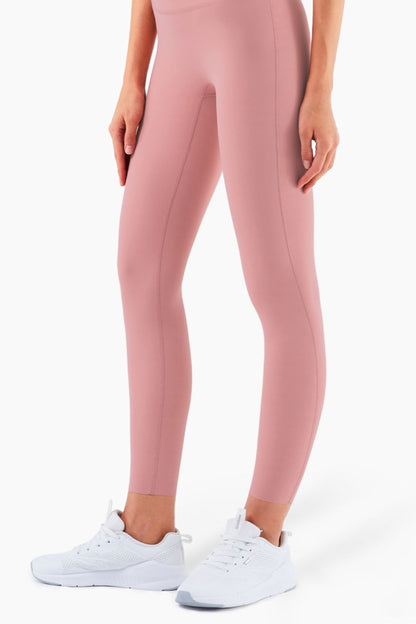 High Waist Seamless Ankle-Length Yoga Leggings-Teresa&#39;s Fashionista LLC