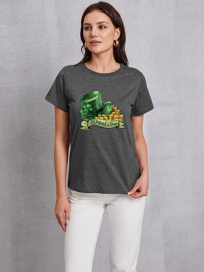 ST. PATRICK'S DAY Round Neck T-Shirt-Teresa&#39;s Fashionista LLC