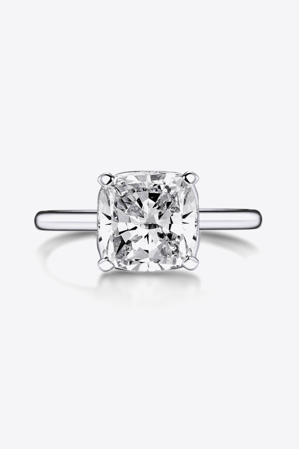 3.5 Carat Zircon 4-Prong Ring-Teresa&#39;s Fashionista LLC