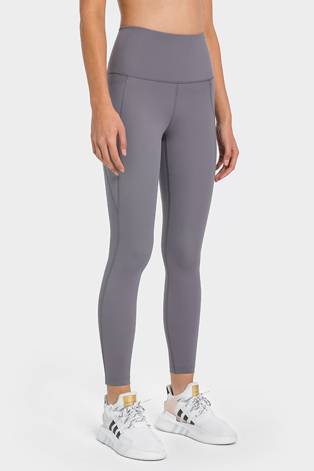 High Waist Ankle-Length Yoga Leggings with Pockets-Teresa&#39;s Fashionista LLC