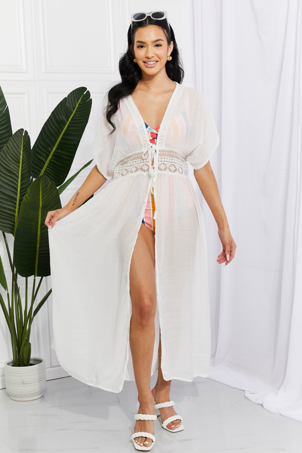 Marina West Swim Sun Goddess Tied Maxi Cover-Up-Teresa&#39;s Fashionista LLC