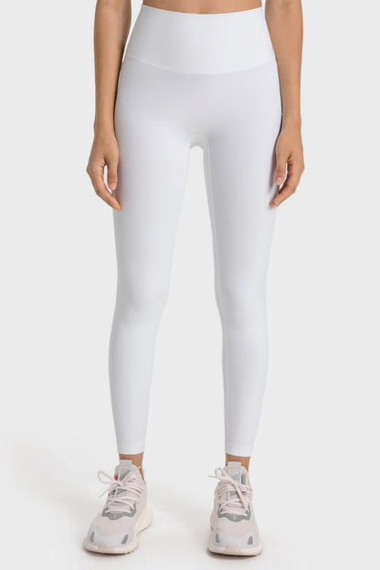 High-Rise Wide Waistband Yoga Leggings-Teresa&#39;s Fashionista LLC