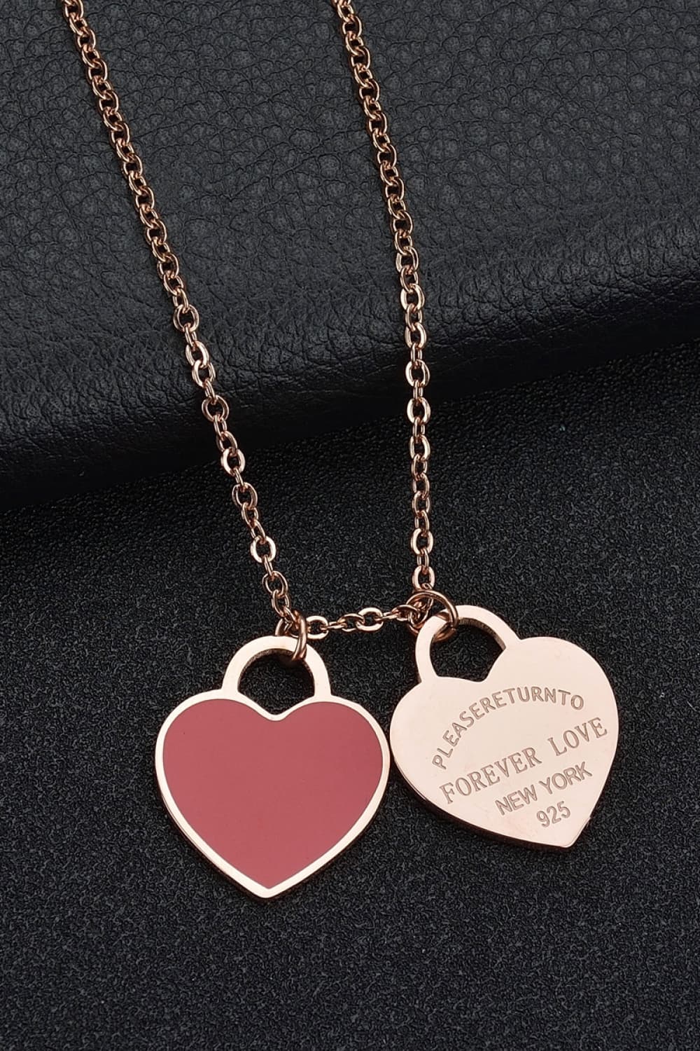 Heart Pendant Stainless Steel Necklace-Teresa&#39;s Fashionista LLC