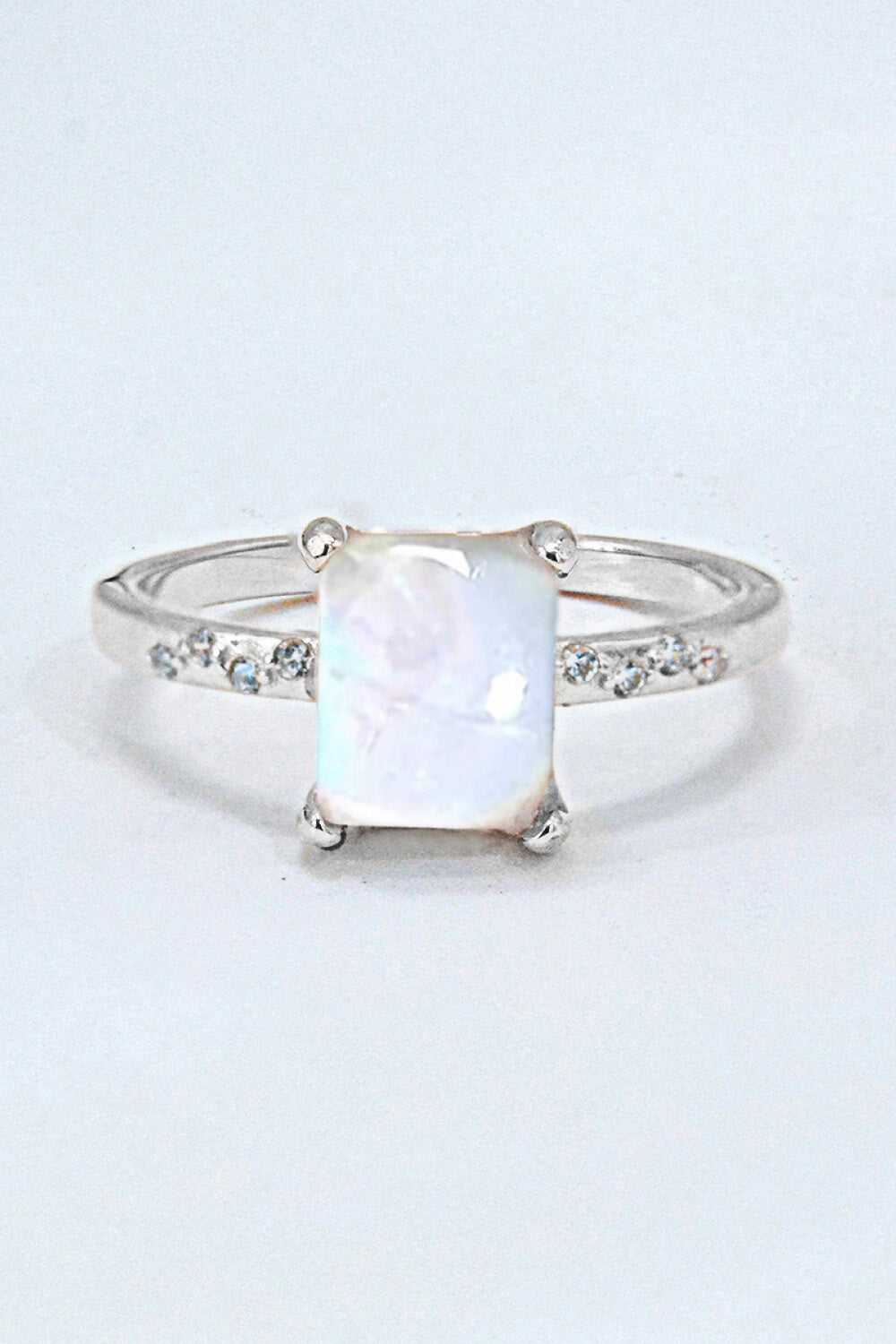 Square Moonstone Ring-Teresa&#39;s Fashionista LLC