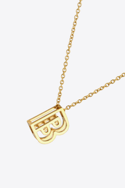 A to J Letter Pendant Nekclace-Teresa&#39;s Fashionista LLC