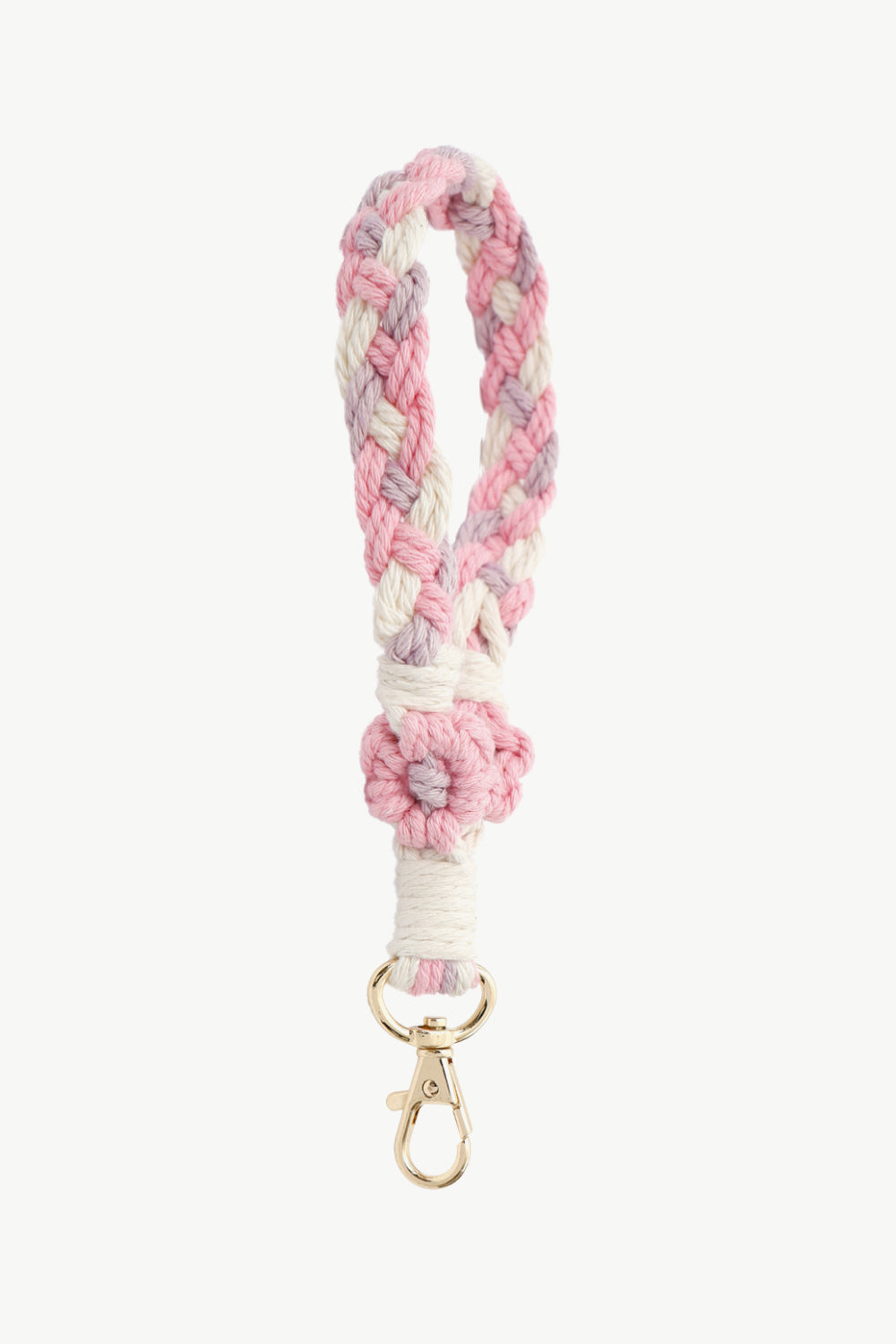 Floral Braided Wristlet Key Chain-Teresa&#39;s Fashionista LLC