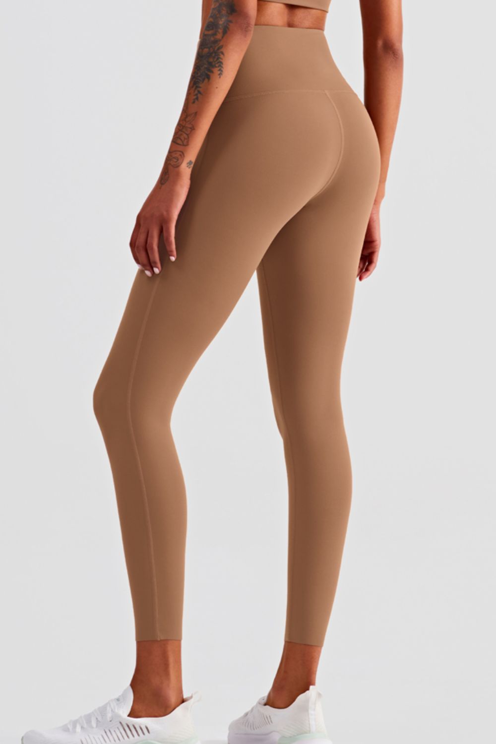 High Waist Seamless Ankle-Length Yoga Leggings-Teresa&#39;s Fashionista LLC