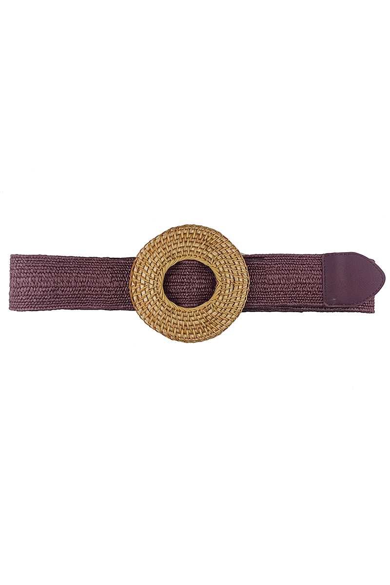 Modern Straw Round Belt-Teresa&#39;s Fashionista LLC