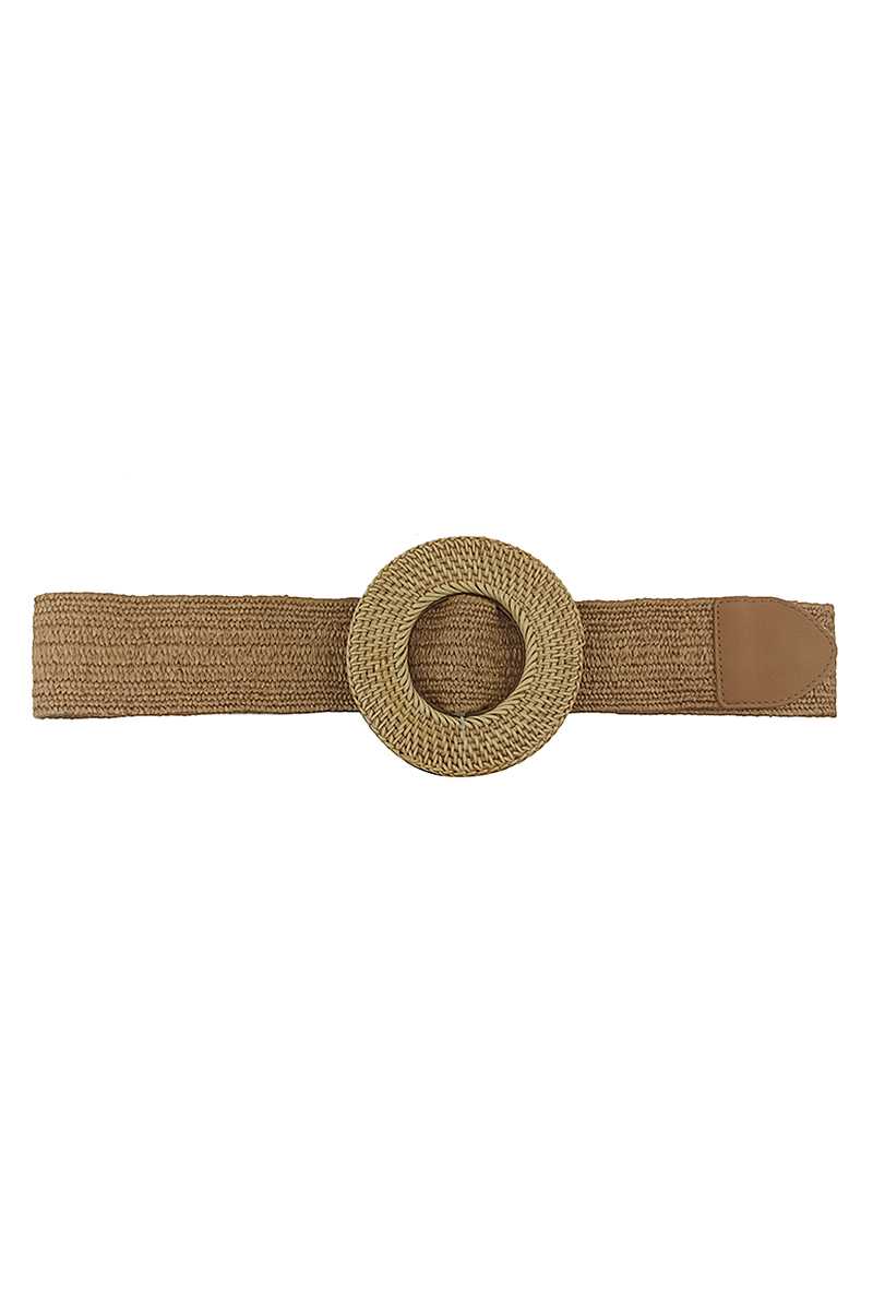 Modern Straw Round Belt-Teresa&#39;s Fashionista LLC