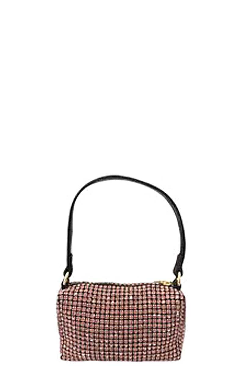 Fashion Chic Rhinestone Handle Clutch Bag-Teresa&#39;s Fashionista LLC