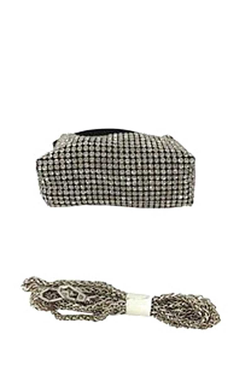 Fashion Chic Rhinestone Handle Clutch Bag-Teresa&#39;s Fashionista LLC