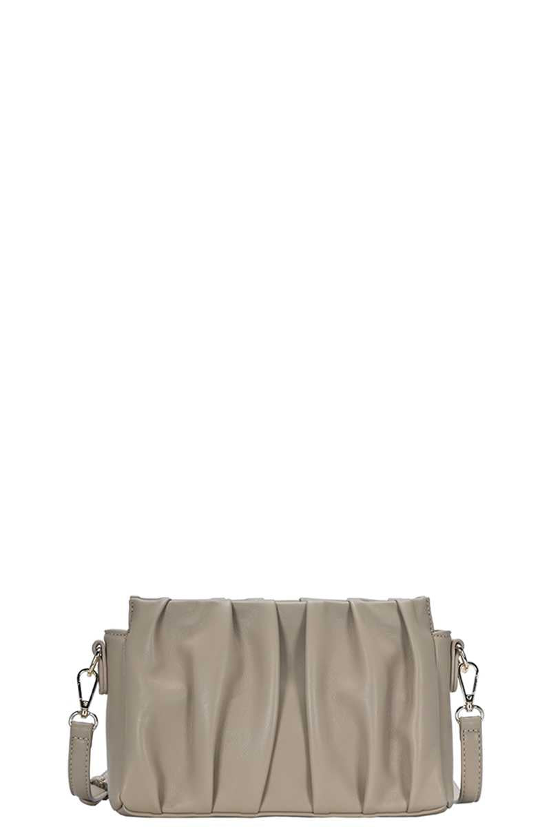 Stylish Smooth Wrinkled Crossbody Bag-Teresa&#39;s Fashionista LLC