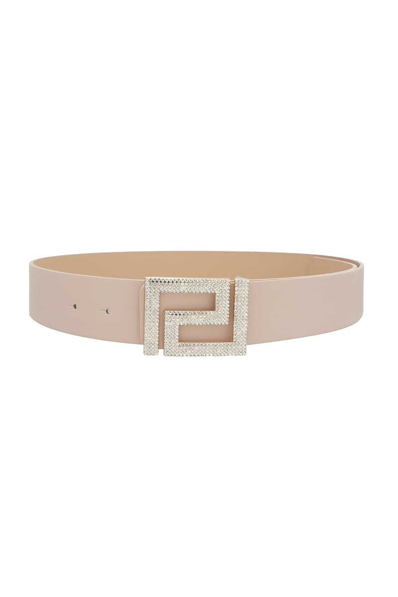 Rhinestone Pave Geo Shape Belt-Teresa&#39;s Fashionista LLC