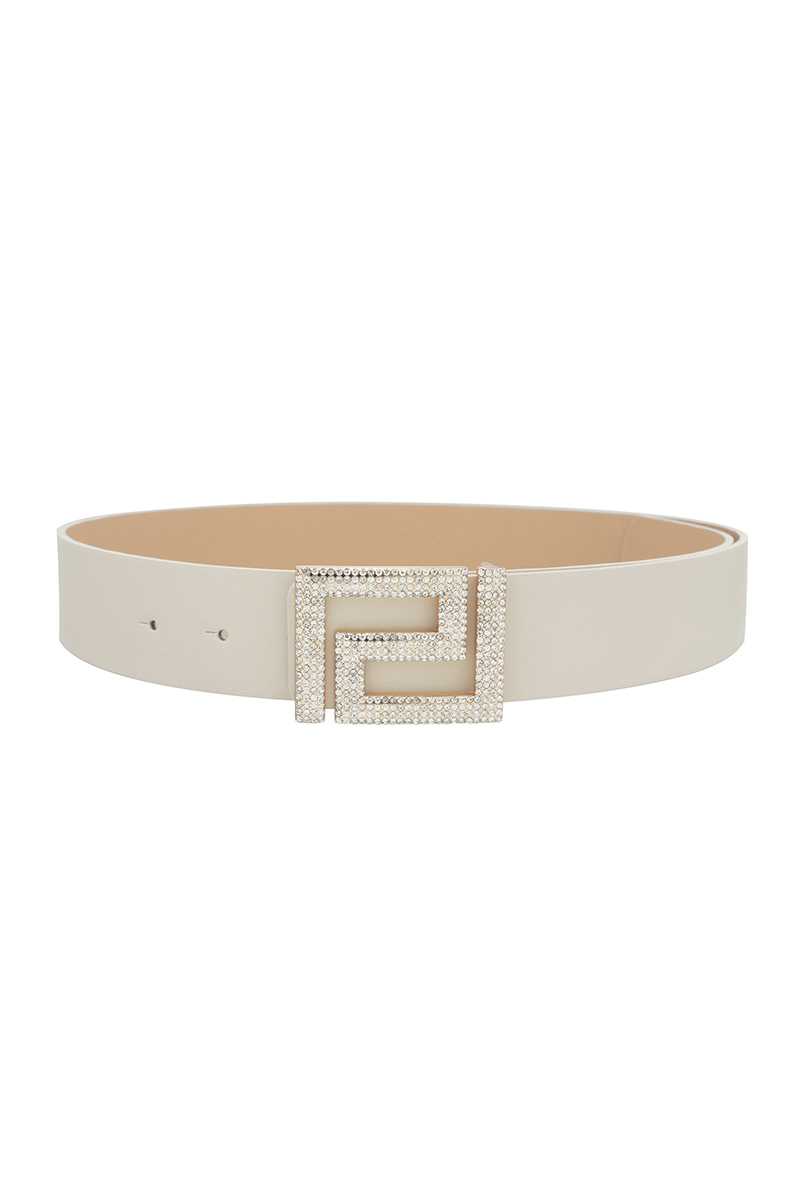 Rhinestone Pave Geo Shape Belt-Teresa&#39;s Fashionista LLC