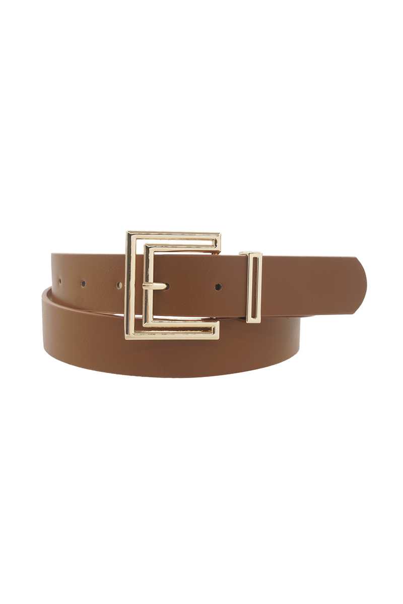 Outline Cutout Square Buckle Belt-Teresa&#39;s Fashionista LLC