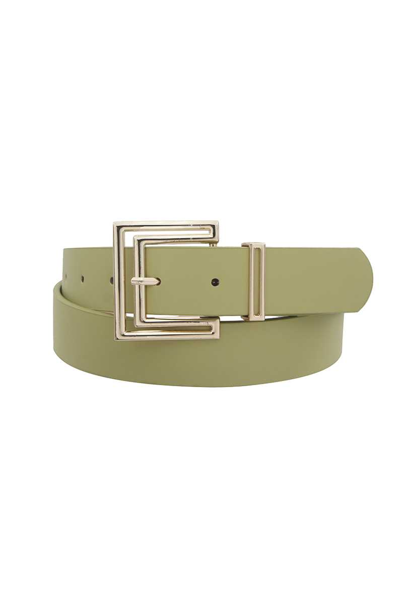 Outline Cutout Square Buckle Belt-Teresa&#39;s Fashionista LLC