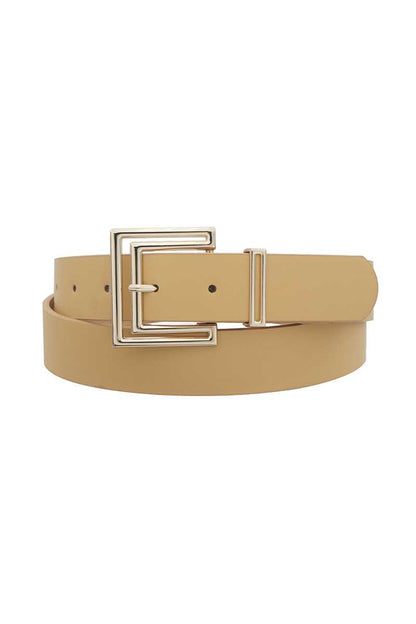 Outline Cutout Square Buckle Belt-Teresa&#39;s Fashionista LLC