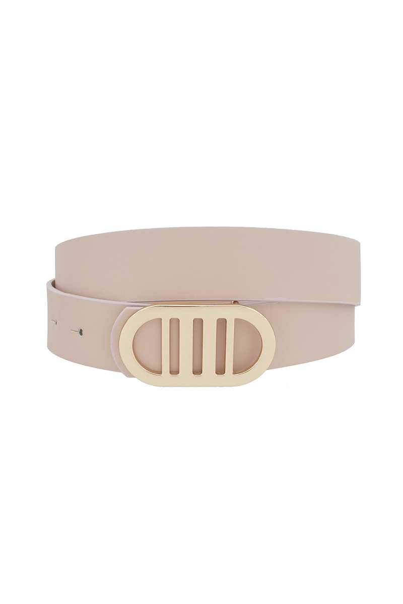 Modern Gridded Oval Standard Belt-Teresa&#39;s Fashionista LLC