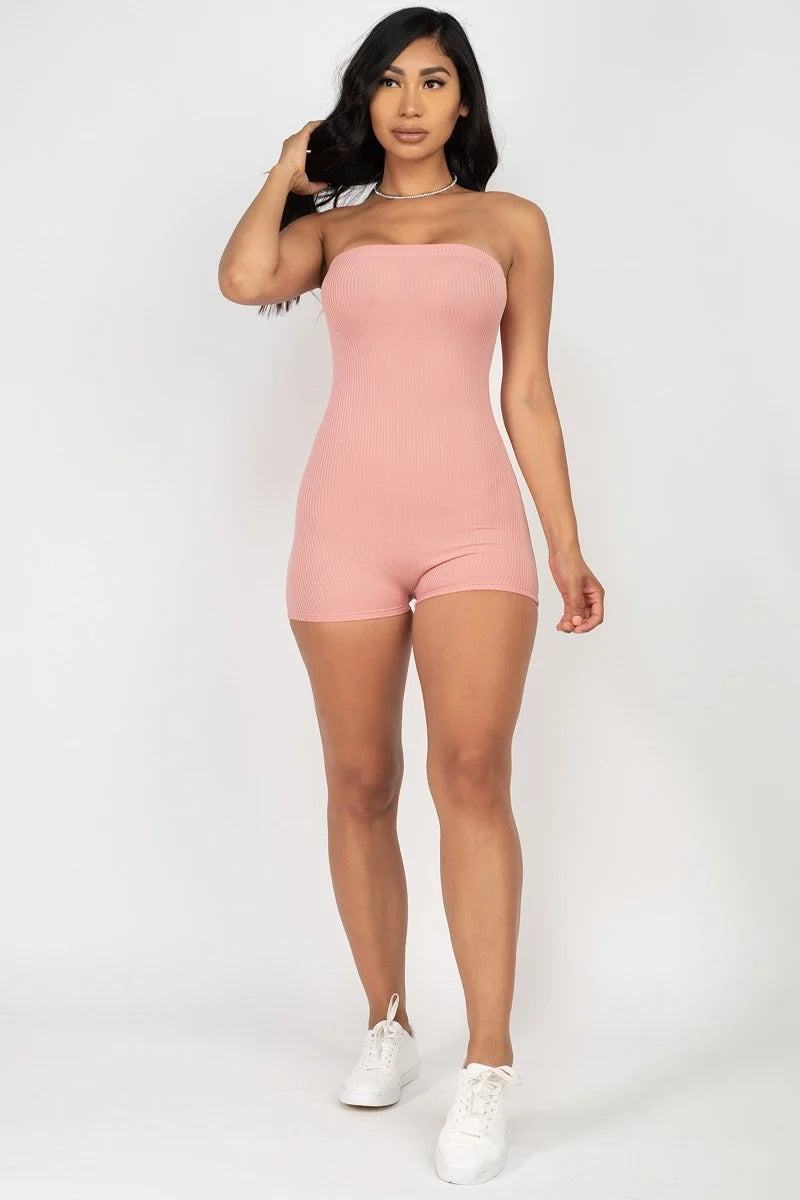 Fitted Tube Romper-Teresa&#39;s Fashionista LLC