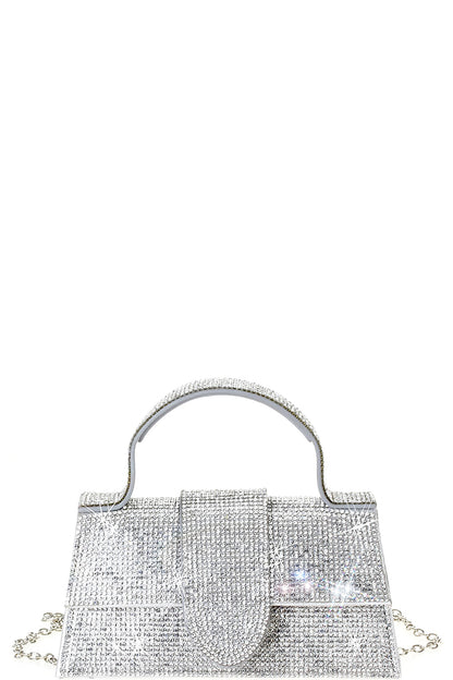 Rhinestone Allover Chic Design Handle Bag-Teresa&#39;s Fashionista LLC